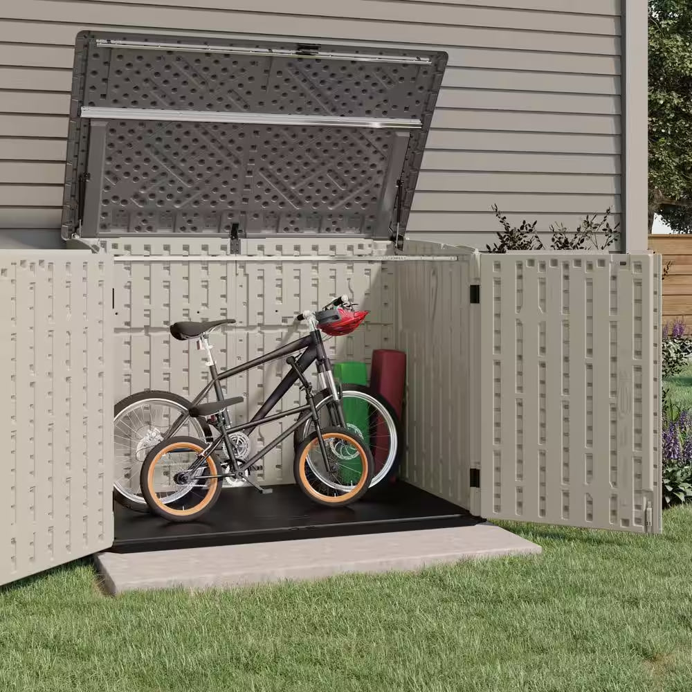 Stow-Away 3 Ft. 8 In. X 5 Ft. 11 In. Resin Horizontal Storage Shed