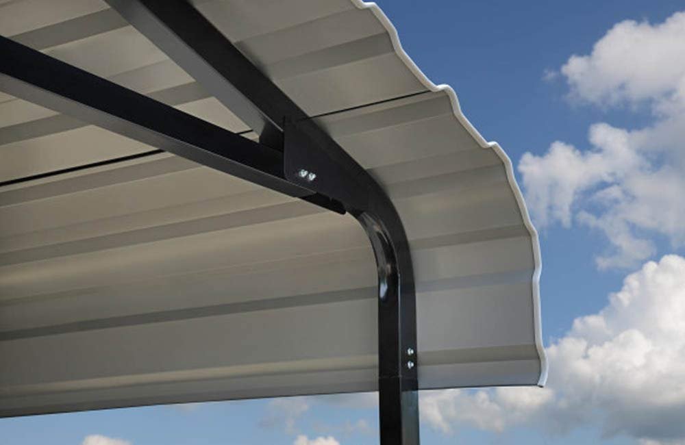 Arrow Carport, 14 ft. x 24 ft. x 14ft. Charcoal 14′ x 24′ x 14′